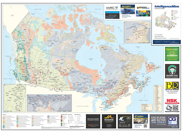 Canada Mining Map