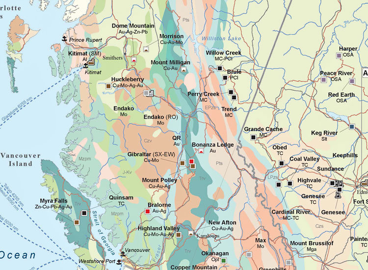 Canada Mining Map