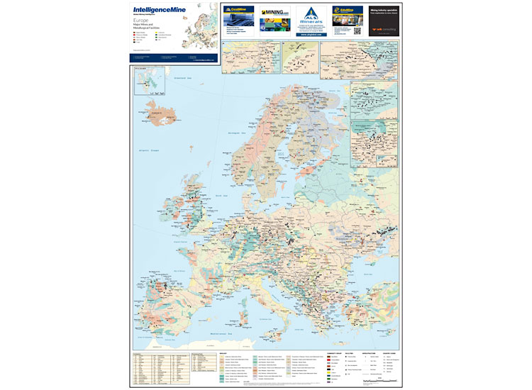 Europe Mining Map
